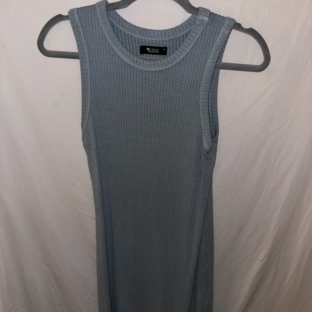 Ribbed tank/tshirt dress